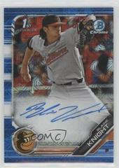 Blaine Knight [Choice Refractor] Baseball Cards 2019 Bowman Chrome Prospects Autographs Prices
