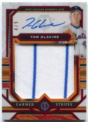 Tom Glavine [Red] #TA-TG Baseball Cards 2023 Topps Tribute Autographs Prices