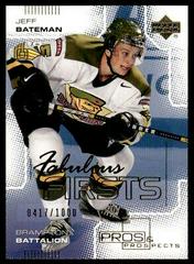 Jeff Bateman #129 Hockey Cards 2000 Upper Deck Pros & Prospects Prices