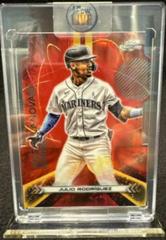 Julio Rodriguez [Red Flare] #STN-8 Baseball Cards 2023 Topps Cosmic Chrome Stella Nova Prices