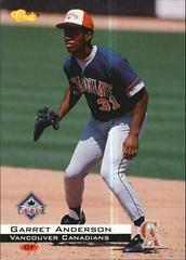 Garret Anderson #105 Baseball Cards 1994 Classic Prices