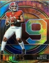 Bryce Young [Tie Dye] #SNBY Football Cards 2022 Panini Select Draft Picks Numbers Prices
