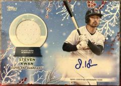 Steven Kwan Baseball Cards 2023 Topps Holiday Autograph Relics Prices