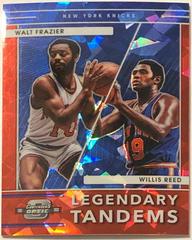 Willis Reed, Walt Frazier [Red Ice] Basketball Cards 2021 Panini Contenders Optic Legendary Tandems Prices