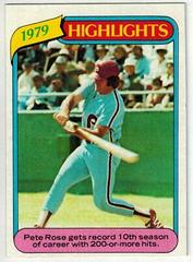 1979 Highlights [Pete Rose] #4 Baseball Cards 1980 Topps Prices