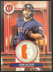 Jose Altuve [Red] #SOA-JA Baseball Cards 2024 Topps Tribute Stamp of Approval Prices