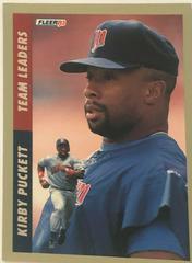 Kirby Puckett #1 Baseball Cards 1993 Fleer Team Leaders Prices