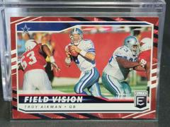 Troy Aikman [Red] #FV8 Football Cards 2021 Panini Donruss Elite Field Vision Prices