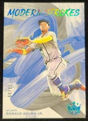Ronald Acuna Jr. [Blue] #MS-1 Baseball Cards 2022 Panini Diamond Kings Modern Strokes Prices