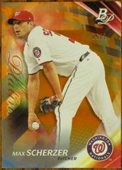 Max Scherzer [Orange] Baseball Cards 2017 Bowman Platinum Prices