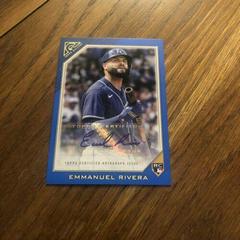 Emmanuel Rivera [Blue] Baseball Cards 2022 Topps Gallery Rookie Autographs Prices