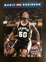 Magic on Robinson Basketball Cards 1992 Skybox USA Prices