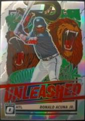 Ronald Acuna Jr. [Holo] #UNL3 Baseball Cards 2021 Panini Donruss Optic Unleashed Prices