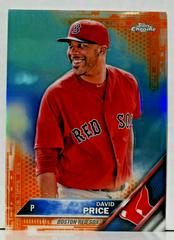 David Price [Orange Refractor] #107 Baseball Cards 2016 Topps Chrome Prices