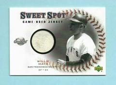 Willie Mays Baseball Cards 2001 Upper Deck Sweet Spot Game Jersey Prices