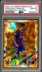 Francisco Trincao [Orange] Soccer Cards 2020 Topps Chrome UEFA Champions League Sapphire Prices