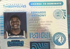 Anthony Edwards #18 Basketball Cards 2022 Panini Contenders License to Dominate Prices