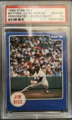 Batting-Legs Spread [Perforated Puzzle Back] Baseball Cards 1986 Star Rice Prices