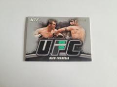 Rich Franklin [Silver] Ufc Cards 2010 Topps UFC Knockout Fight Mat Relic Prices