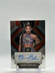 Bianca Belair [Red Wave Prizm] Wrestling Cards 2022 Panini Select WWE Signatures Prices