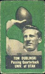 Tom Dublinski Football Cards 1950 Topps Felt Backs Prices