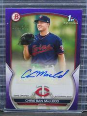 Christian MacLeod [Purple] #PPA-CMD Baseball Cards 2023 Bowman Paper Prospect Autographs Prices