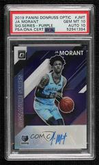 JA Morant [Purple] Basketball Cards 2019 Panini Donruss Optic Signature Series Prices