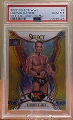 Ludwig Kaiser [Gold Prizm] Wrestling Cards 2022 Panini Select WWE NXT 2.0 Prices