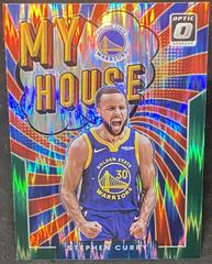 Stephen Curry [Green Shock] #3 Basketball Cards 2021 Panini Donruss Optic My House Prices