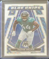 Travon Walker [White] Football Cards 2022 Panini Mosaic Blue Chips Prices