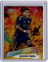 Facundo Torres [Gold] #FS-11 Soccer Cards 2023 Topps Chrome MLS Future Stars Prices