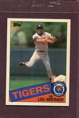 Lou Whitaker Baseball Cards 1985 Topps Tiffany Prices