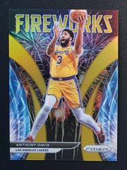 Anthony Davis [Gold Prizm] Basketball Cards 2021 Panini Prizm Fireworks Prices