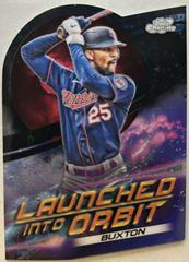 Byron Buxton [Black Eclipse] Baseball Cards 2022 Topps Cosmic Chrome Launched Into Orbit Prices