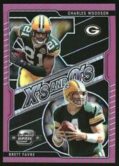 Brett Favre, Charles Woodson [Pink] #XO-27 Football Cards 2021 Panini Contenders Optic Xs and Os Prices