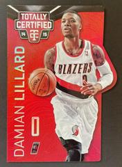 Damian Lillard [Rip City Jersey Mirror Platinum Red Die Cut] Basketball Cards 2014 Panini Totally Certified Prices