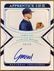 Curtis Mead [Holo Silver] #AI-CM Baseball Cards 2022 Panini National Treasures Apprentice Ink Autographs Prices