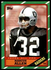 Marcus Allen Football Cards 1986 Topps Prices