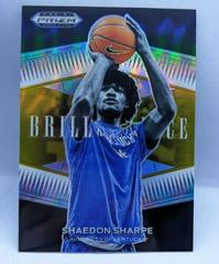 Shaedon Sharpe [Gold] #BR-SS Basketball Cards 2022 Panini Prizm Draft Picks Brilliance Prices