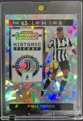 Paul Pogba [Cracked Ice] #HT-PP Soccer Cards 2019 Panini Chronicles Contenders Historic Ticket Prices