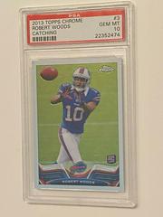Robert Woods [Catching] #3 Football Cards 2013 Topps Chrome Prices