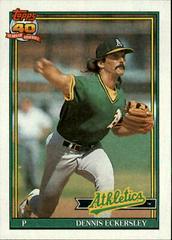 Dennis Eckersley Baseball Cards 1991 Topps Prices