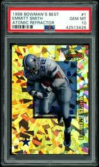 Emmitt Smith [Atomic Refractor] #1 Football Cards 1998 Bowman's Best Prices