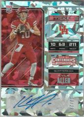 Kyle Allen [Cracked Ice Autograph] #162 Football Cards 2018 Panini Contenders Draft Picks Prices
