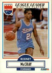 Rodney McCray #165 Basketball Cards 1990 Fleer Prices