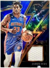Jaden Ivey [Blue] #S-JI Basketball Cards 2022 Panini Select Sparks Patch Prices