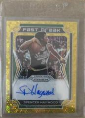 Spencer Haywood [Gold] Basketball Cards 2021 Panini Prizm Fast Break Autographs Prices