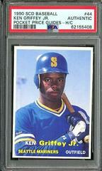 Ken Griffey Jr. #44 Baseball Cards 1990 Scd Baseball Pocket Price Guides Hand Cut Prices