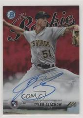 Tyler Glasnow [Chrome Red Refractor] #CRA-TG Baseball Cards 2017 Bowman Rookie Autographs Prices