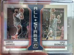 LeBron James, Luka Doncic [Holo] Basketball Cards 2022 Panini Donruss Optic All Stars Prices